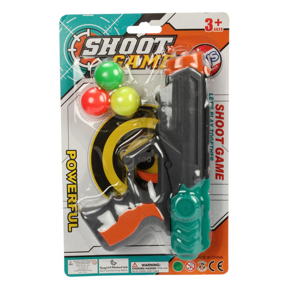 Пистолет с шарами, блистер 382-2