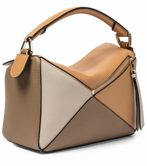 Маленькая сумка на плечо Loewe Puzzle коричнево-бежевый