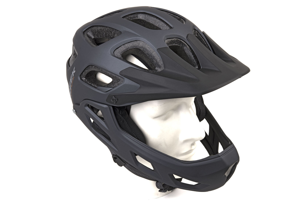 Шлем BMX/Enduro ABS hard shell tech. CREEK FULLFACE HST 580г. мат.черн. 57-60см AUTHOR