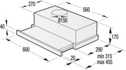 Встраиваемая вытяжка Gorenje BHP62CLI