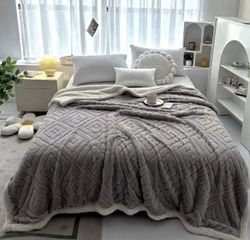 Плед РОМБ ВЯЗКА 1,5сп