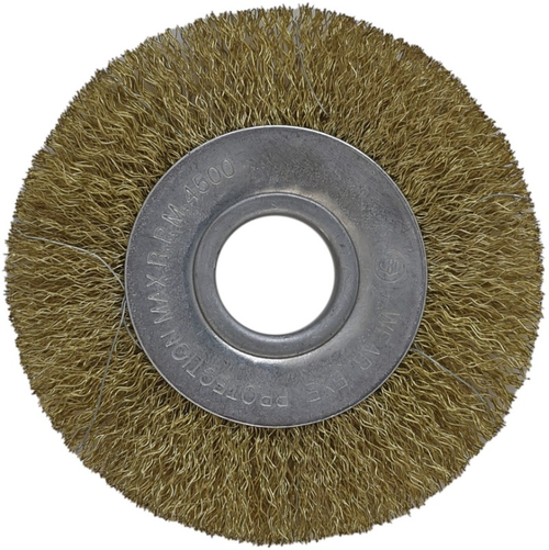 Щетка для УШМ 100мм латун.круг. Креост
