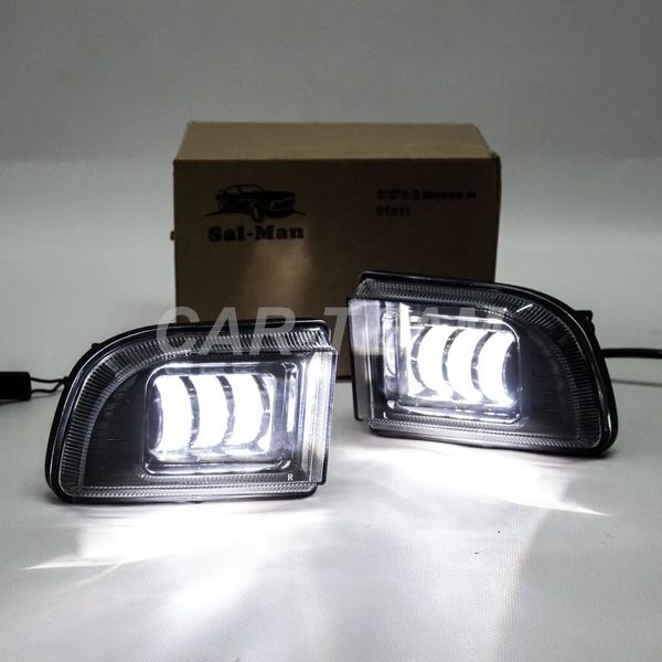 Противотуманные фары (ПТФ) линзованные "Sal-Man" на Chevrolet Lacetti (арт. 01511) (3 диода LED 50W)