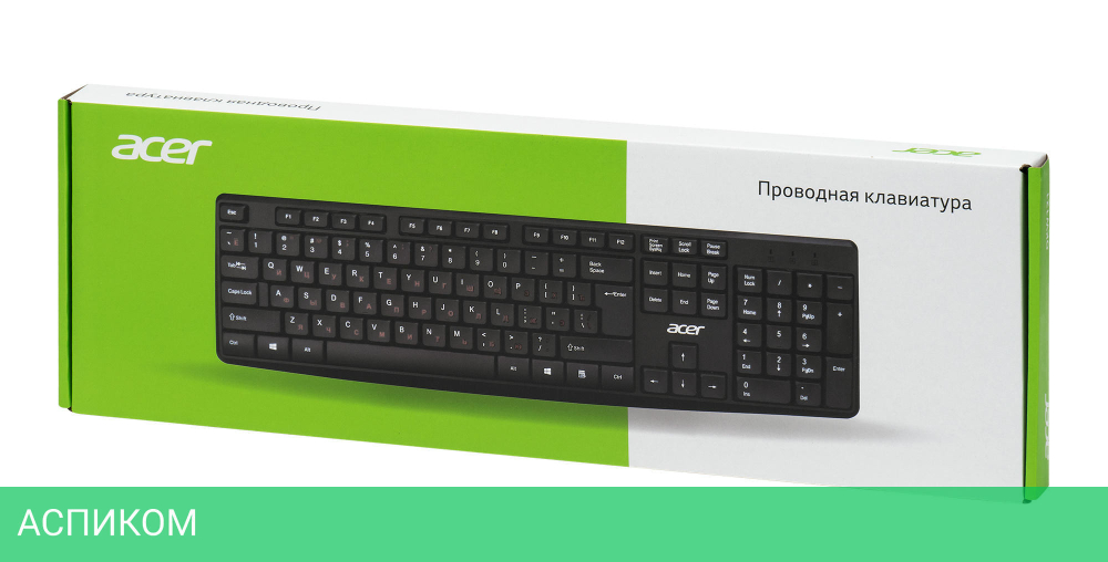 Клавиатура Acer OKW121 черный (ZL.KBDEE.00B)