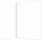 Открытка - мини двойная, подвеска, "Стильно", синий фон, золотой лев, 85х115 мм, без текста