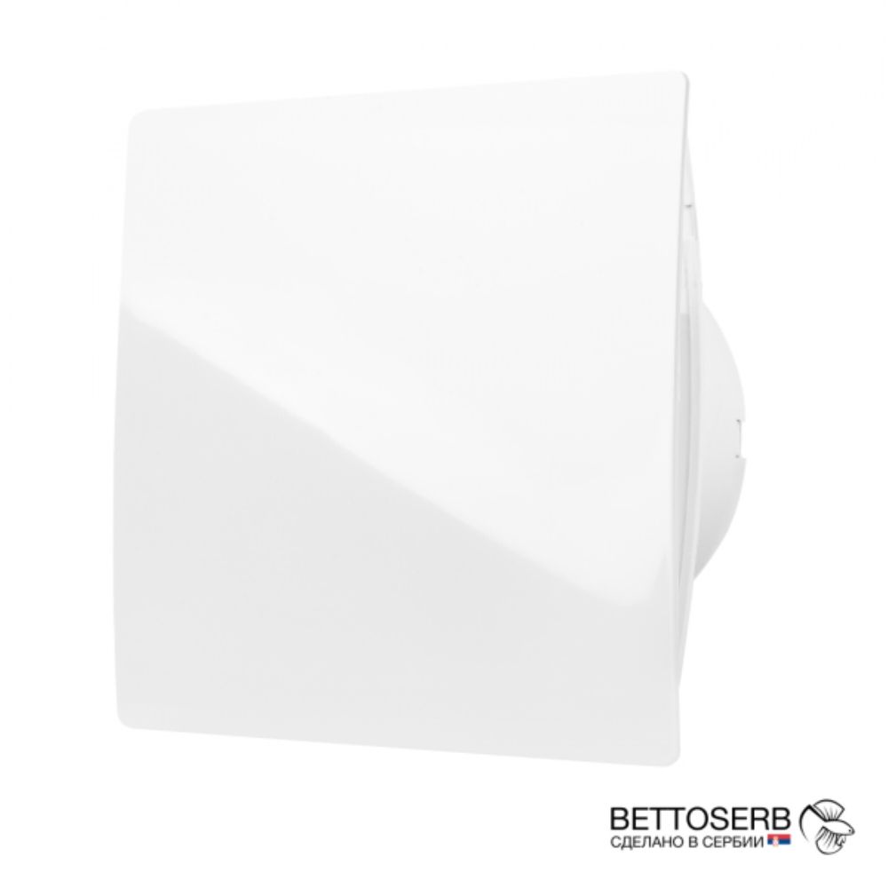 Вентилятор BETTOSERB с обратным клапаном, белый пластик