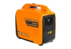 Генератор бензиновый инверторный CARVER PPG -1400IS (1,4 кВт, бак 2,5 л, ручной стартер, цифровой дисплей, порт USB 3.0, Type-C) / бензогенератор / резервный источник питания