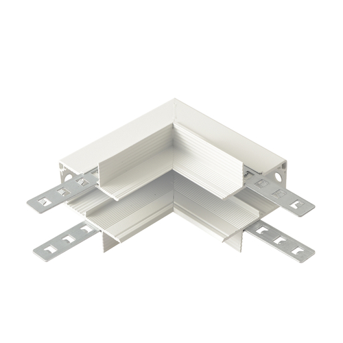 Внутренний соединитель угловой для встраиваемого магнитного шинопровода для ГКЛ12,5 мм Crystal Lux CLT 0.223 13 WH