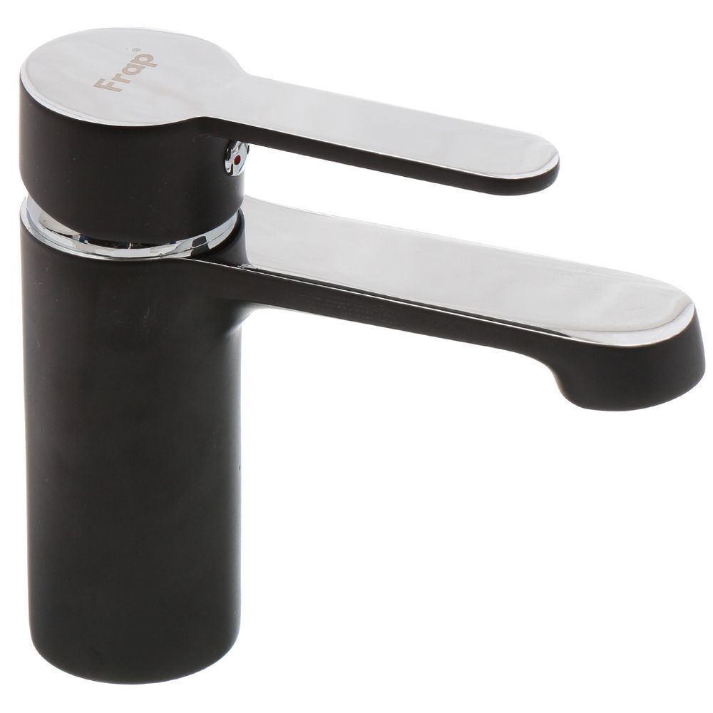 Смеситель для раковины, Frap, корот изл, с картриджем, чер, F1042