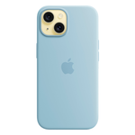 Силиконовый чехол с поддержкой MagSafe Apple Silicone Case для iPhone 15, Light Blue (Светло-голубой)