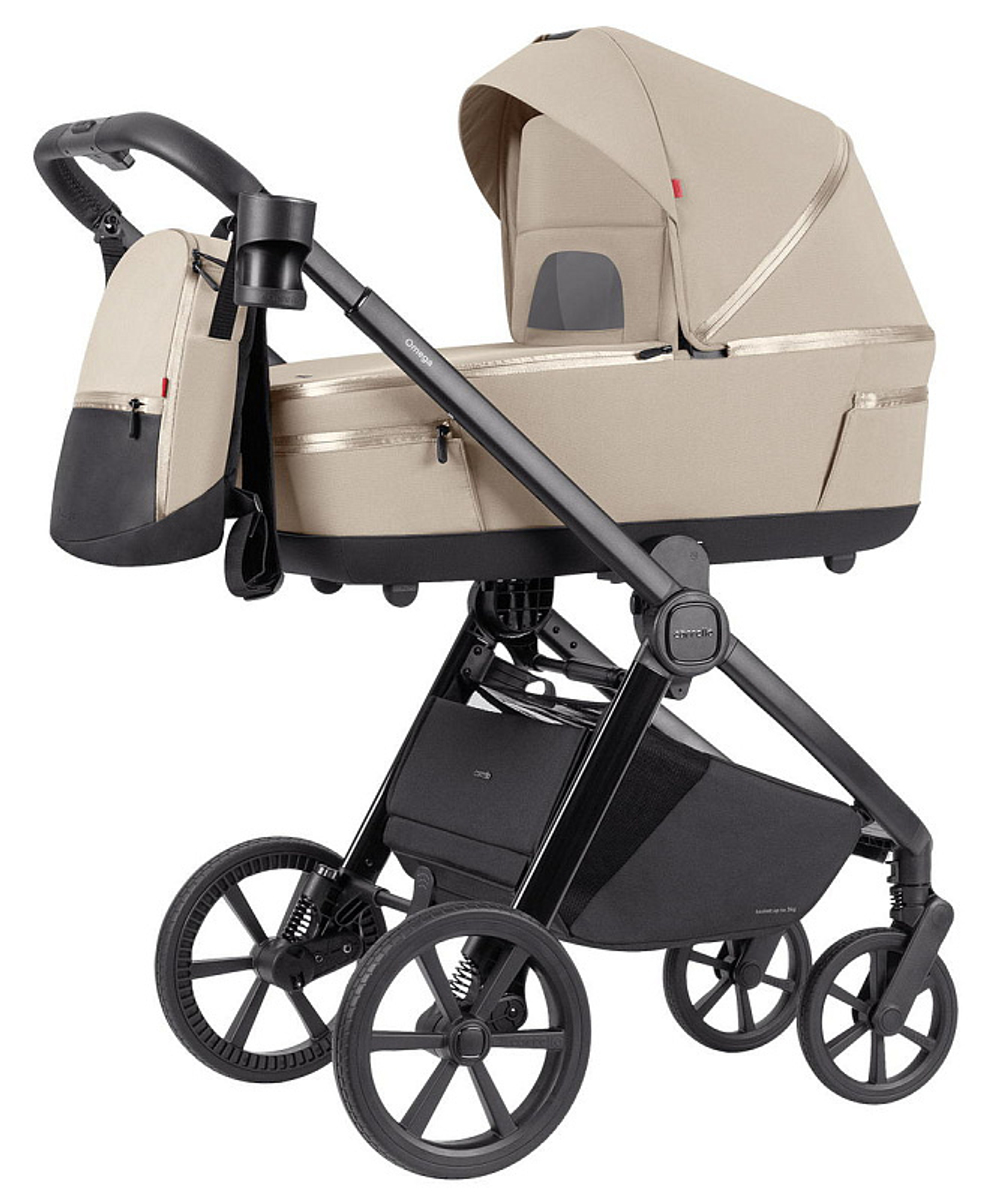 Коляска 3 в 1 Carrello Omega Plus CRL-6540 и автокресло Nova DK791 Black Line Solar Beige