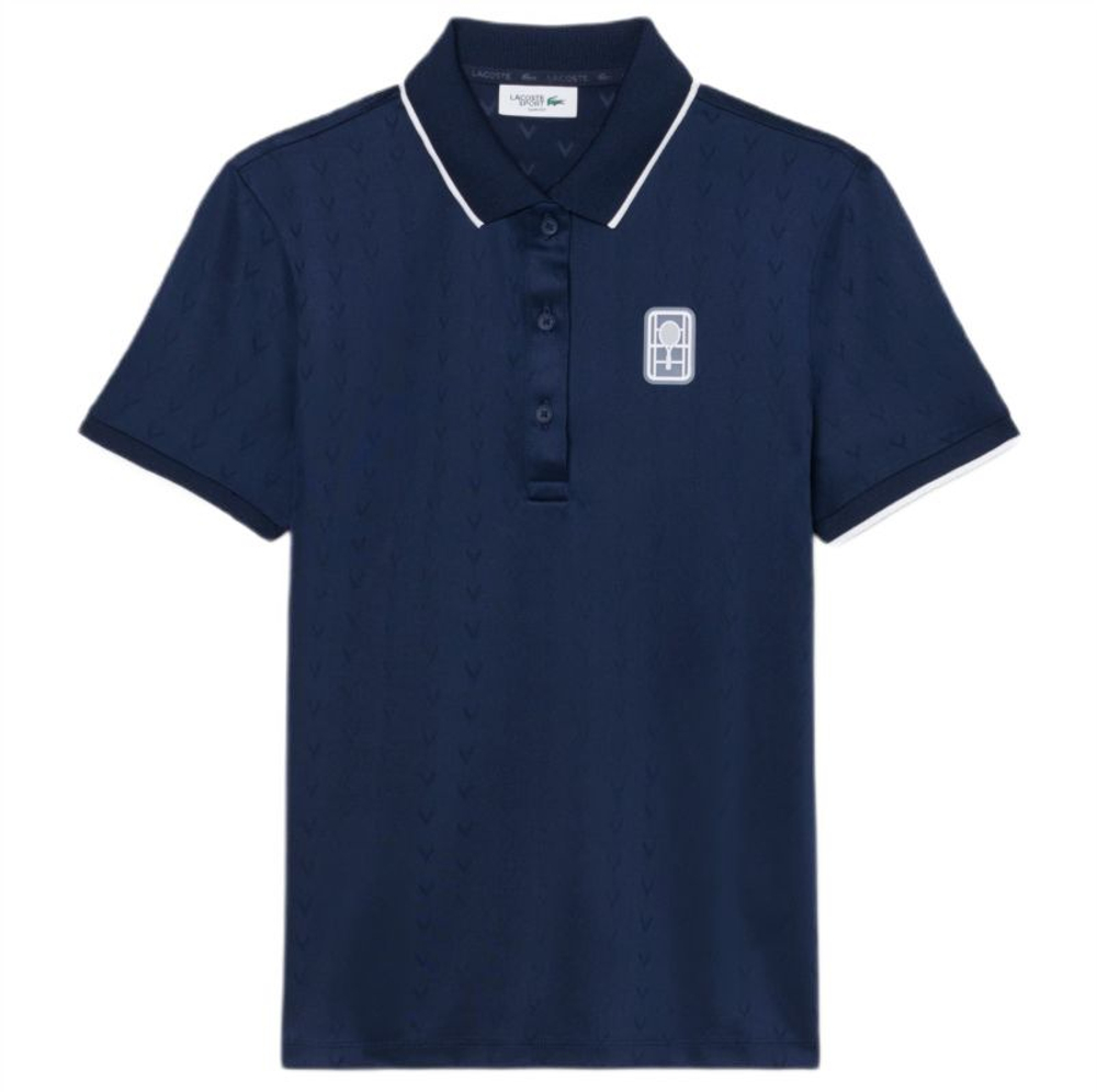 Мужское теннисное поло Lacoste Tennis Heritage Ultra Dry Stretch - navy blue