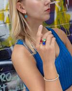 Кольцо Qudo FIRENZE 18 (G) Lapis 107001/40-4723 18 размер 18