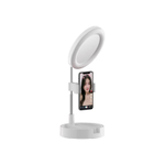 Косметическое зеркало с кольцевой лампой подсветкой makeup lamps 3 (Черное)
