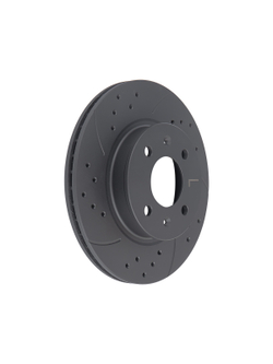 Диск тормозной передний перфорированный PRO-LINE с покрытием комплект HYUNDAI GETZ 02-11 GANZ GIJ10093S