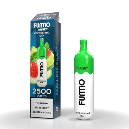 Fummo Target Освежающий микс (Огурец-лайм-клубника) 2500 затяжек 20мг Hard (2% Hard)