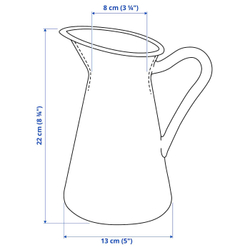 IKEA SOCKERÄRT  (ИКЕА СОСКЕРÄРТ)  -  Ваза/кувшин, белый, 22 см
