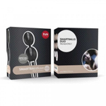 Вагинальные шарики Fun factory SMARTBALLS DUO, черно-серые