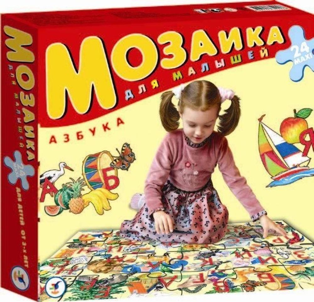 Купить Мозаика для малышей. Азбука (мега-пазл) (Россия)