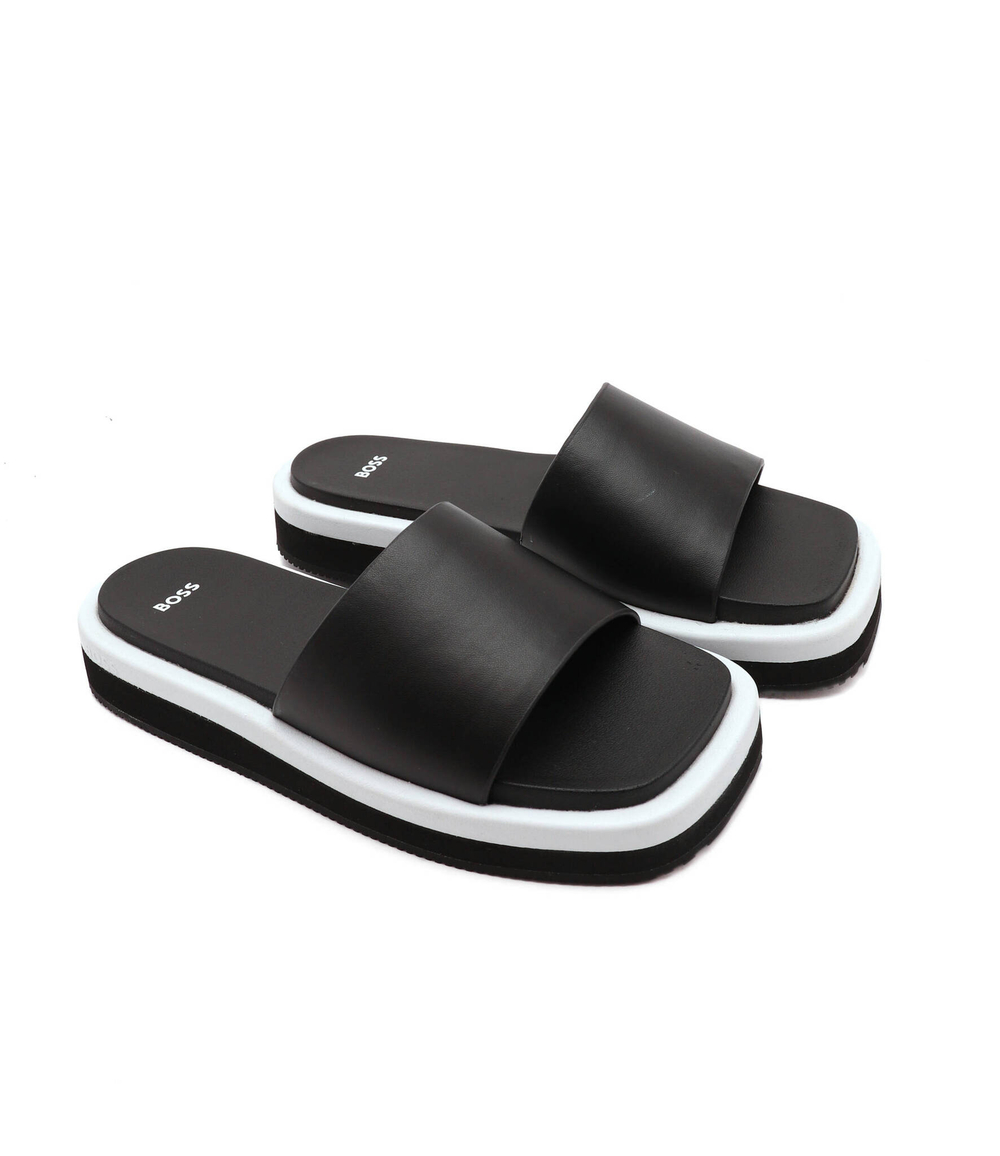 Шлепанцы Allie Slide-FL BOSS BLACK - черный(50493083)