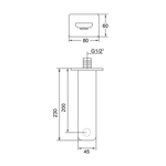 Steinberg Серия 200 Излив для раковины или ванны, выступ 200мм, хром 200 2310