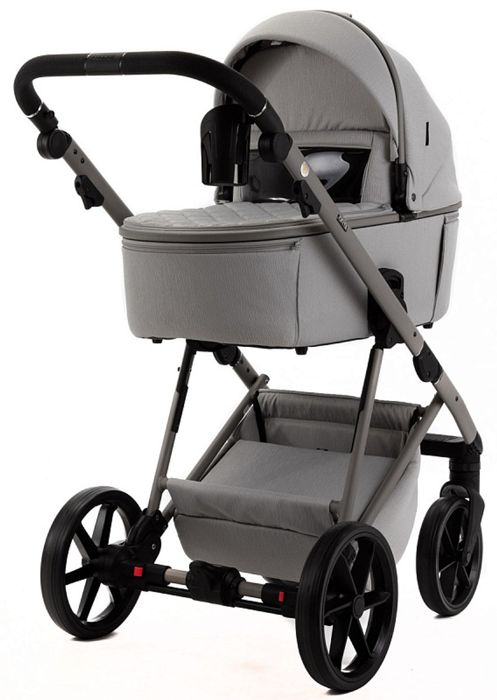 Детская коляска Adamex Delta Natura 2 в 1 DN-9-MOON (СВ.СЕРЫЙ)
