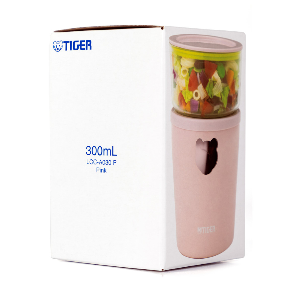 Термос для еды с контейнерами Tiger LCC-A030 Pink (цвет розовый)