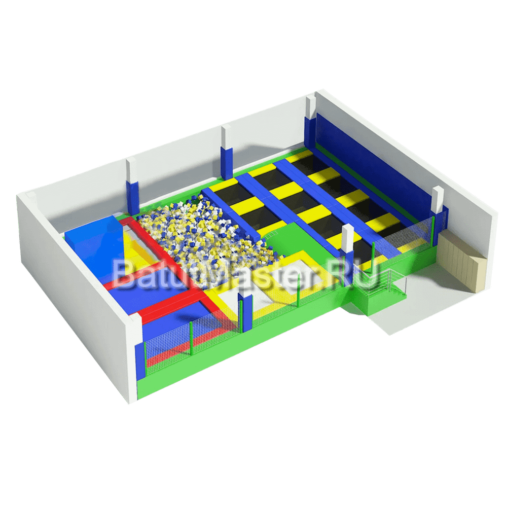Батутная арена "Большая игра" 12x10x3 м