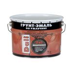 ГРУНТ- ЭМАЛЬ ПО РЖАВЧИНЕ "DALI" 3 В 1 МОЛОТКОВАЯ КОРИЧНЕВАЯ 10 Л (6) "РОГНЕДА"