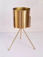 Кашпо металлическое на ножках 33 см