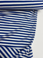 Трикотаж хлопковый MSGM в сине-белую полоску