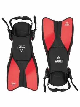 Ласты детские регулируемые Sargan Релакс красный