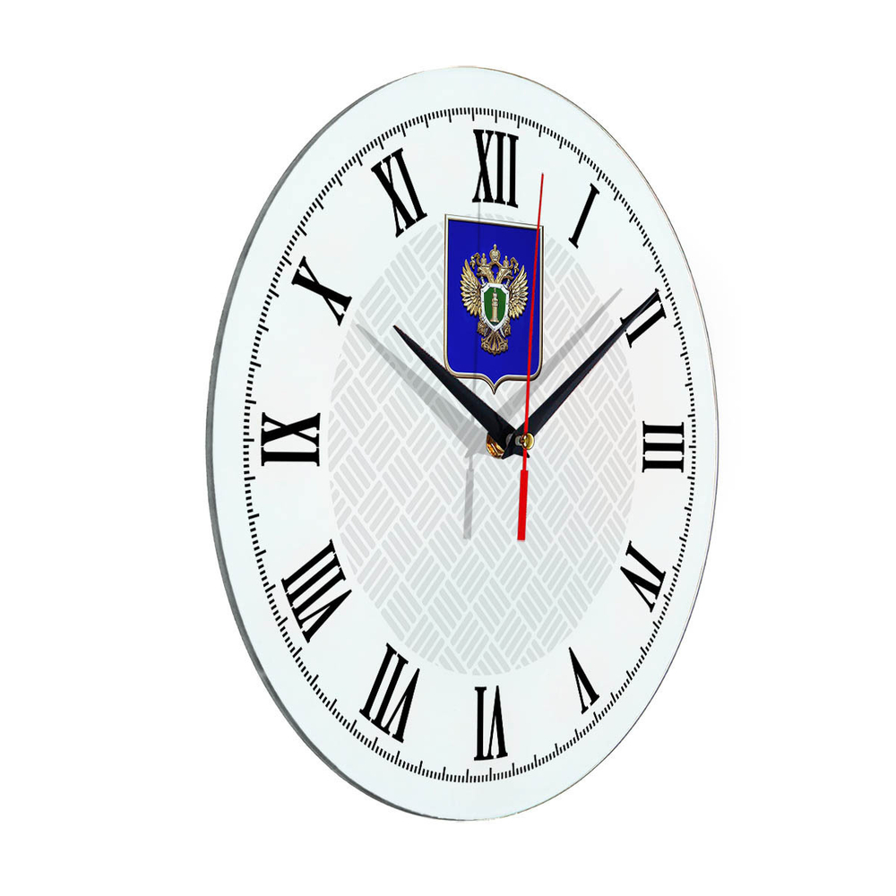 Настенные часы "Эмблема Прокуратуры щит 55" Декор для дома, подарок