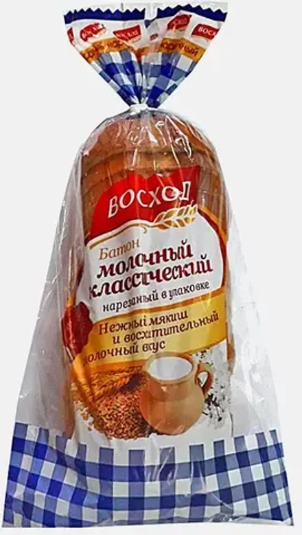 Батон Молочный классический нарезанный Уфимское ХО Восход 300г