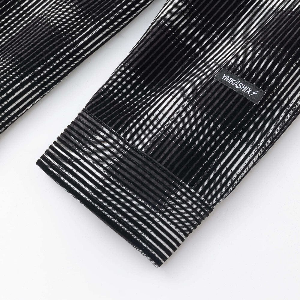 Рубашка YMKASHIX Velvet Tartan черная / белая