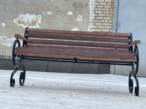 Скамейка "Лоза с подлокотником" 2.0 метра