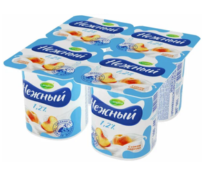 ЙОГУРТ НЕЖНЫЙ ПЕРСИК 1.2% 100ГР CAMPINA