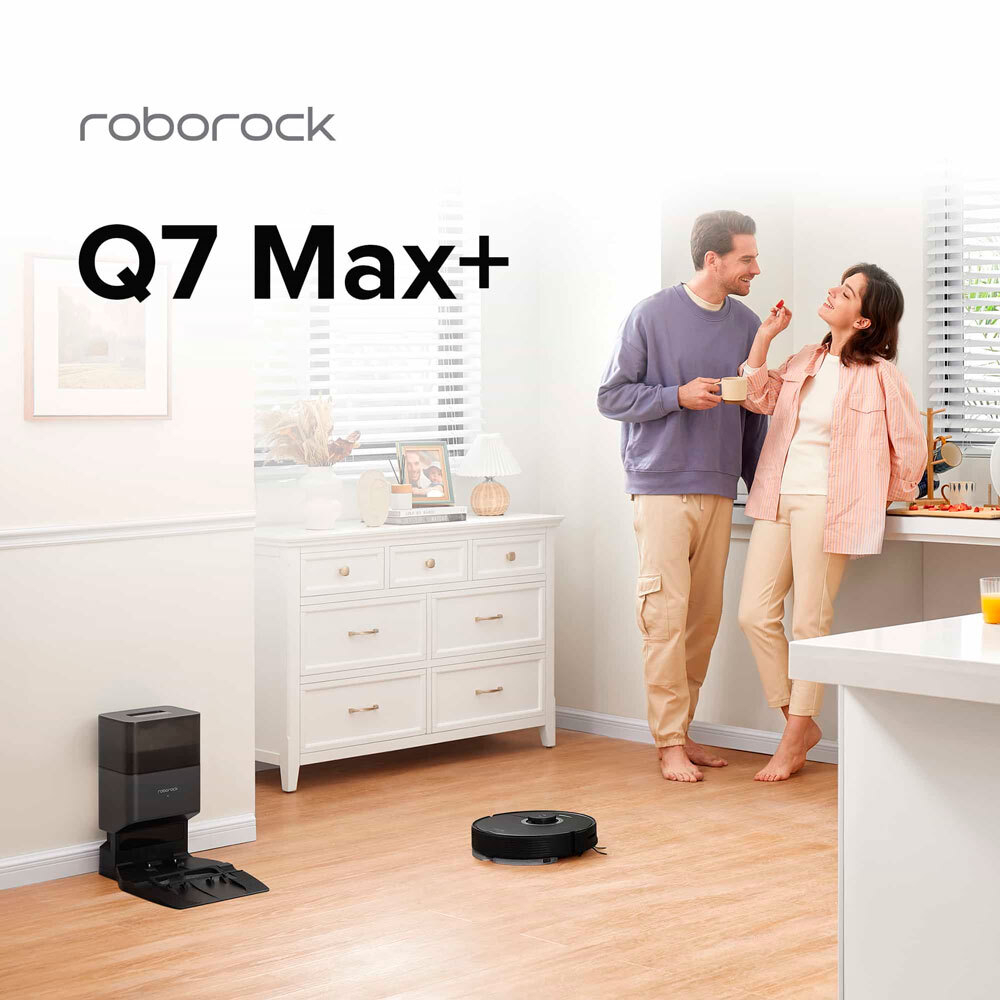 Робот-пылесос Roborock Q7 Max Plus Black (RU), со станцией самоочистки