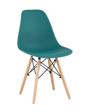 Стул Eames Style DSW темно-бирюзовый (разборный каркас)