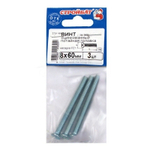 ВИНТ СТРОЙБАТ С ПОТАЙНОЙ ГОЛОВКОЙ ОЦИНК DIN 965 М 8Х60 3ШТ