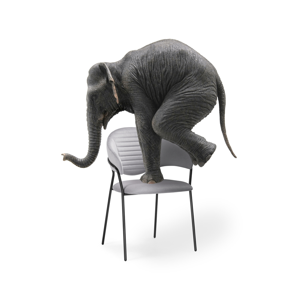 Стул на металлокаркасе Woodville Рансол серый, черный глянец