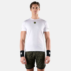 Мужское теннисное поло Hydrogen Tech Panther T-Shirt Men - White, Multicoloured