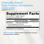 Doctor's Best, высокоэффективный бромелаин, 3000 GDU, 500 мг, 90 растительных капсул