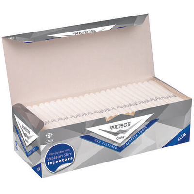 Гильзы для сигарет "Watson" Slim Gray 17(12+5)мм 200шт