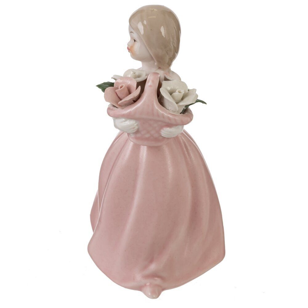 GAEM Фигурка декоративная "Девочка с цветами", L9 W8 H14 см
