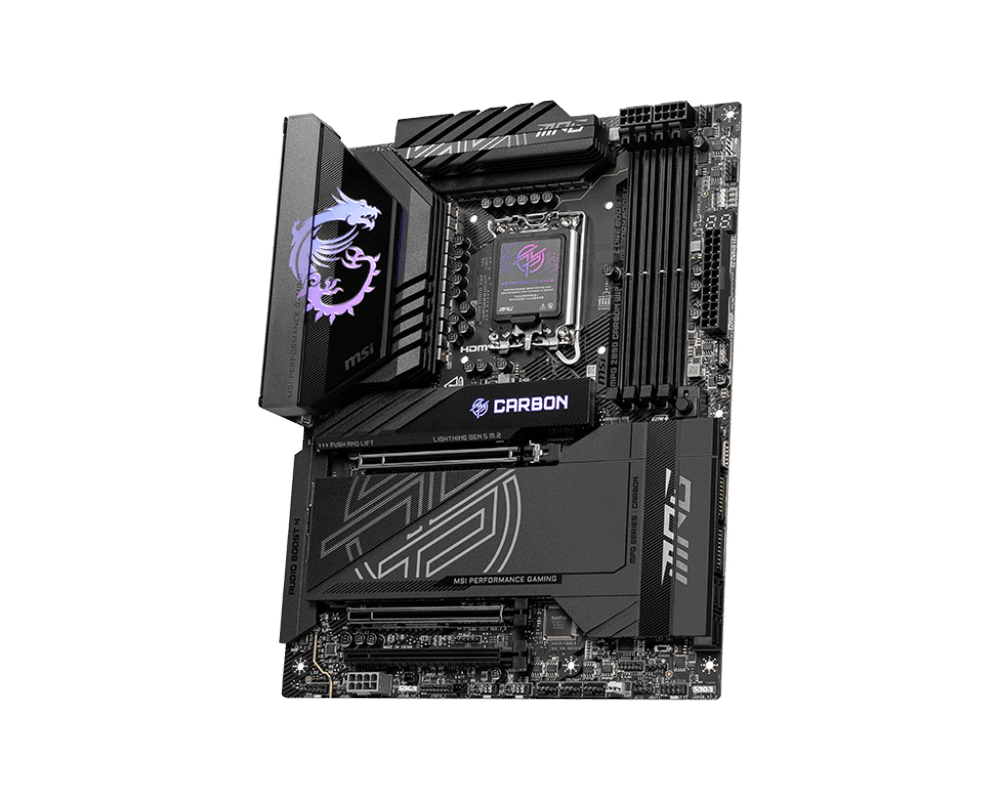 Материнская плата MSI MPG Z890 CARBON WIFI LGA1851 4xDDR5 4xSATA3 RAID 5xM.2 1xHDMI ATX