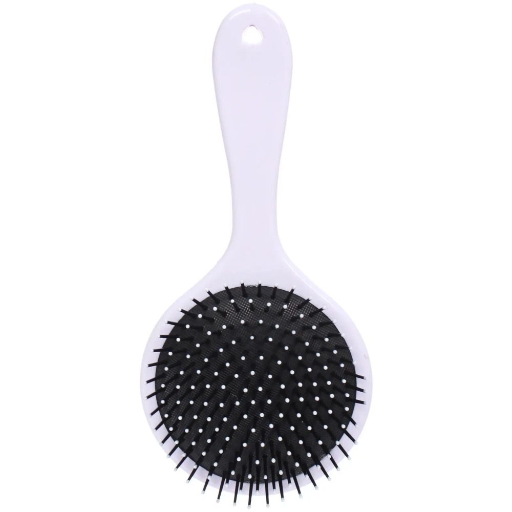 Расческа массажная круглая «Коллекция ИМАНИ - ЭКЛЕО», микс 4 дизайна, 22*10см (PVC подвес)