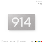 Номер на дверь 914, табличка на дверь для офиса, квартиры, кабинета, аудитории, склада, серая 120х70 мм, Айдентика Технолоджи