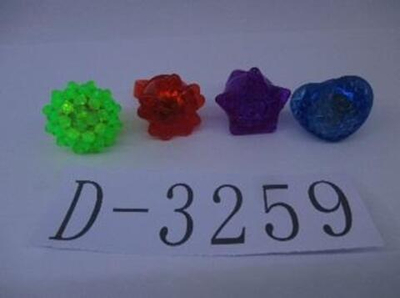 Лизун кольцо 4см свет 24 вида микс пак