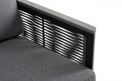 "Париж" модуль диванный левый, двухместный, цвет серый